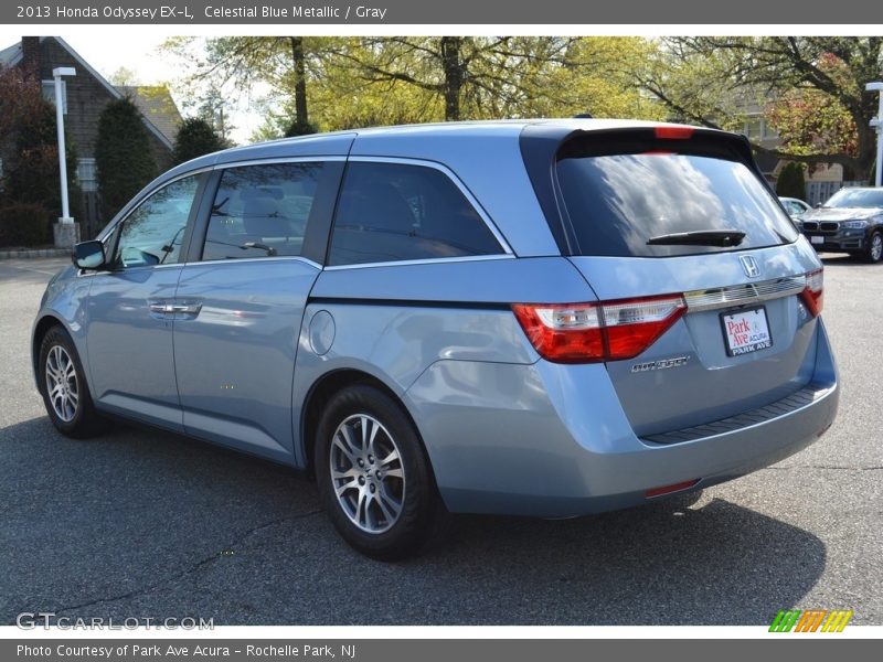 Celestial Blue Metallic / Gray 2013 Honda Odyssey EX-L