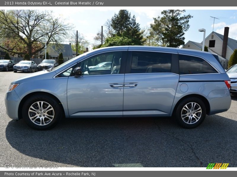 Celestial Blue Metallic / Gray 2013 Honda Odyssey EX-L