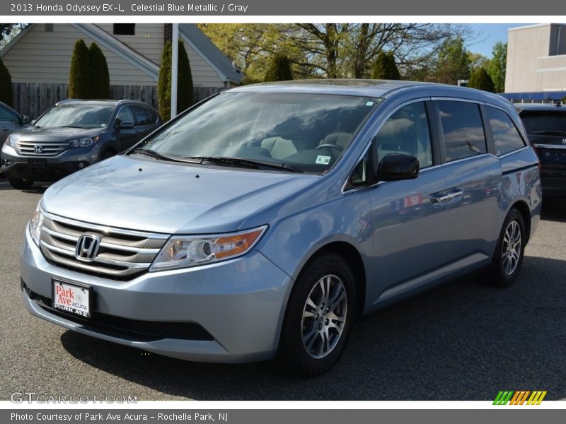 Celestial Blue Metallic / Gray 2013 Honda Odyssey EX-L