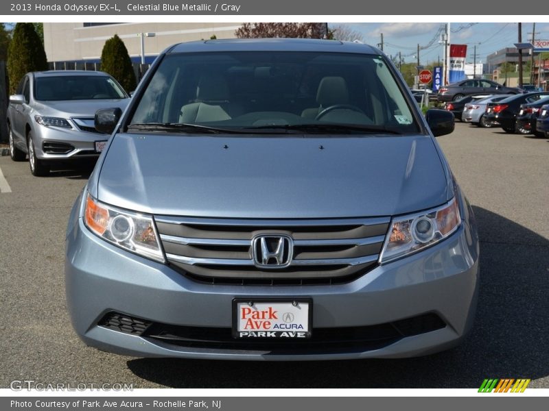 Celestial Blue Metallic / Gray 2013 Honda Odyssey EX-L