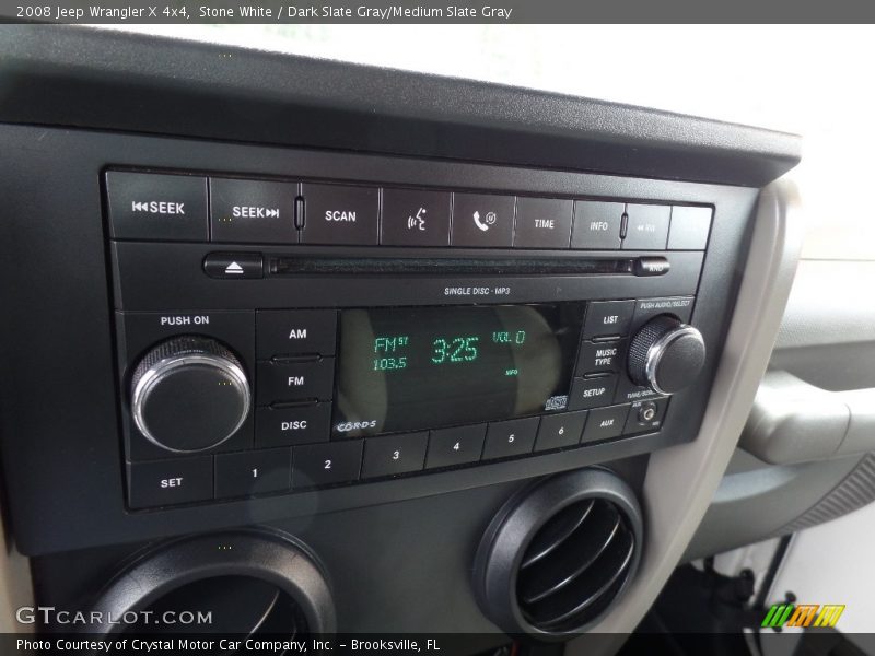Stone White / Dark Slate Gray/Medium Slate Gray 2008 Jeep Wrangler X 4x4
