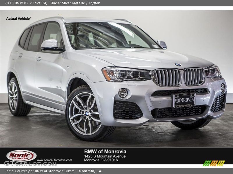 Glacier Silver Metallic / Oyster 2016 BMW X3 xDrive35i