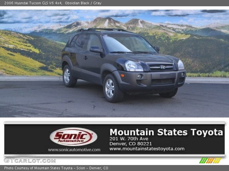 Obsidian Black / Gray 2006 Hyundai Tucson GLS V6 4x4