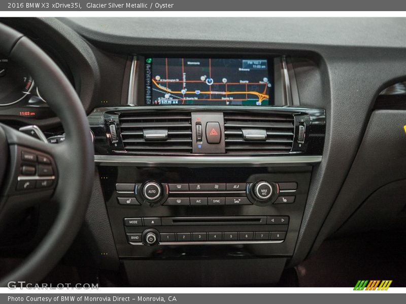 Glacier Silver Metallic / Oyster 2016 BMW X3 xDrive35i
