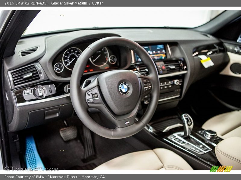 Glacier Silver Metallic / Oyster 2016 BMW X3 xDrive35i