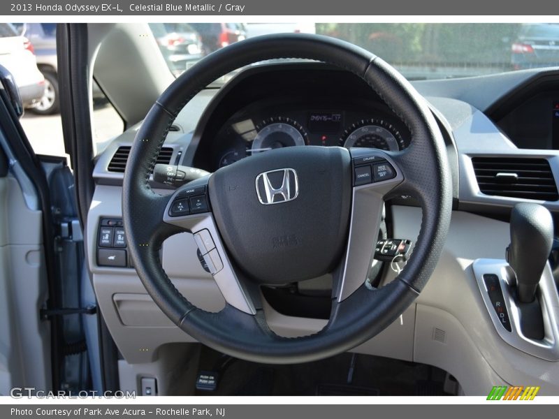 Celestial Blue Metallic / Gray 2013 Honda Odyssey EX-L