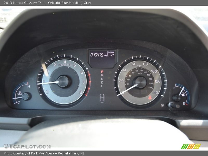 Celestial Blue Metallic / Gray 2013 Honda Odyssey EX-L