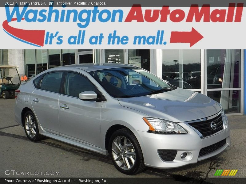 Brilliant Silver Metallic / Charcoal 2013 Nissan Sentra SR