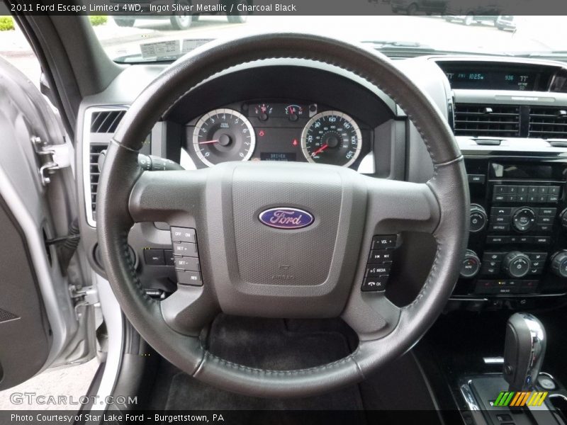 Ingot Silver Metallic / Charcoal Black 2011 Ford Escape Limited 4WD