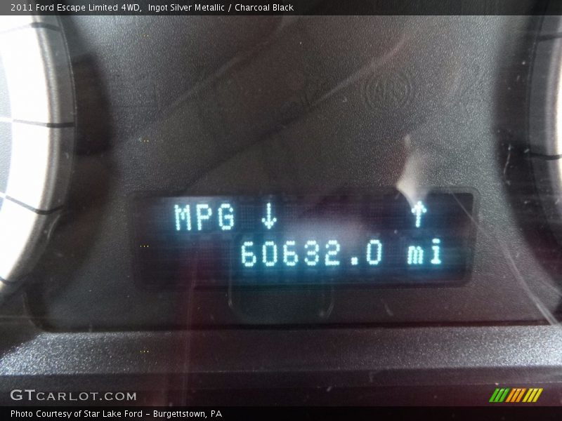 Ingot Silver Metallic / Charcoal Black 2011 Ford Escape Limited 4WD