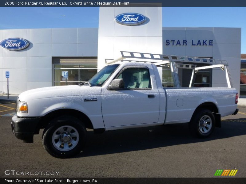 Oxford White / Medium Dark Flint 2008 Ford Ranger XL Regular Cab