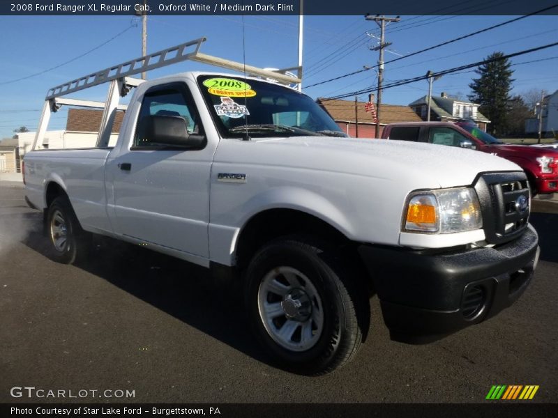 Oxford White / Medium Dark Flint 2008 Ford Ranger XL Regular Cab