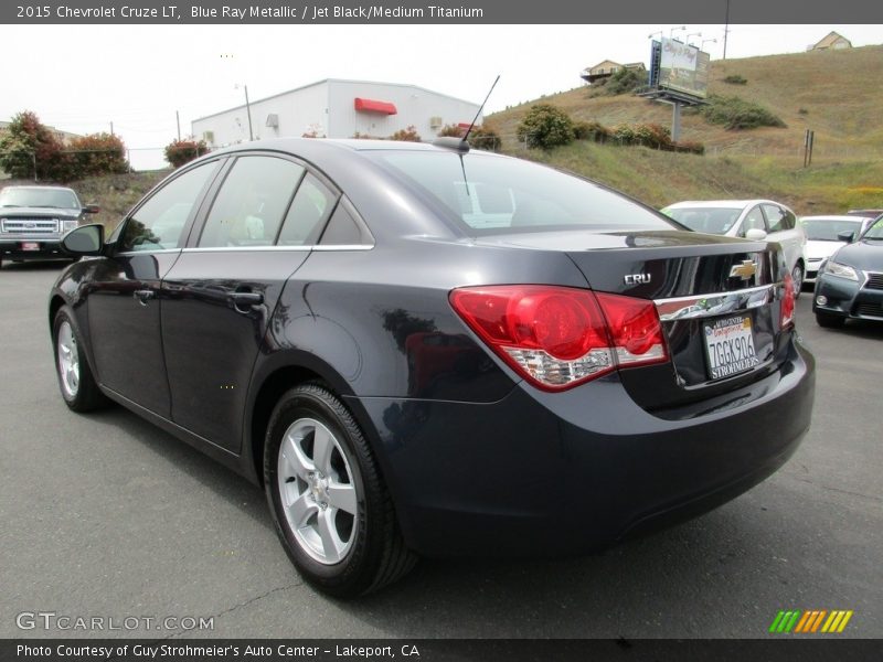 Blue Ray Metallic / Jet Black/Medium Titanium 2015 Chevrolet Cruze LT