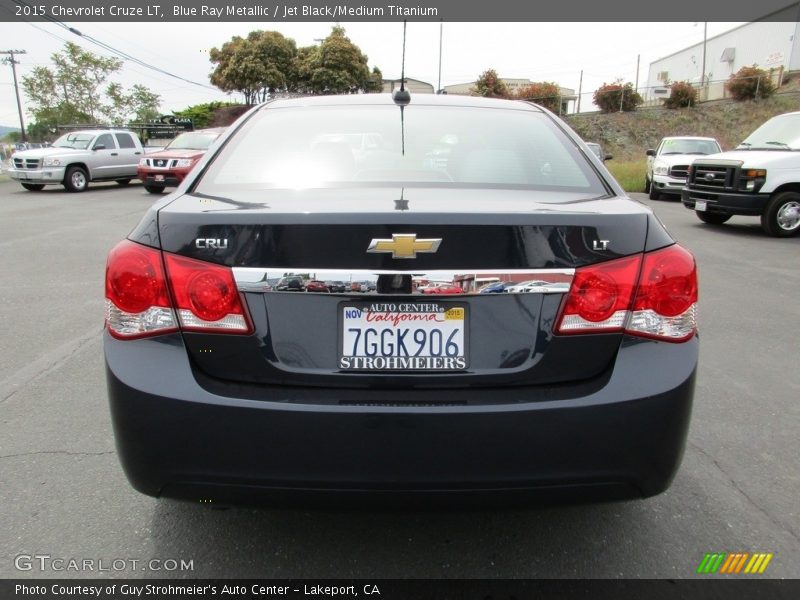 Blue Ray Metallic / Jet Black/Medium Titanium 2015 Chevrolet Cruze LT