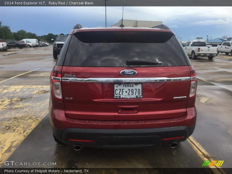 Ruby Red / Charcoal Black 2014 Ford Explorer XLT