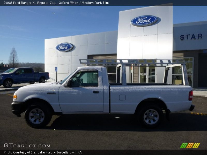 Oxford White / Medium Dark Flint 2008 Ford Ranger XL Regular Cab