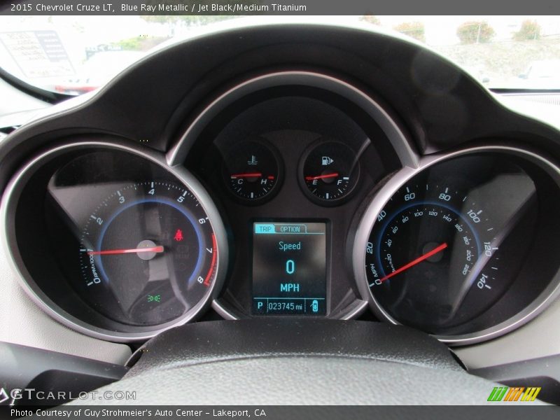 Blue Ray Metallic / Jet Black/Medium Titanium 2015 Chevrolet Cruze LT