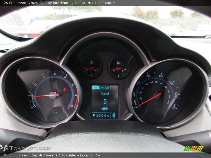 Blue Ray Metallic / Jet Black/Medium Titanium 2015 Chevrolet Cruze LT