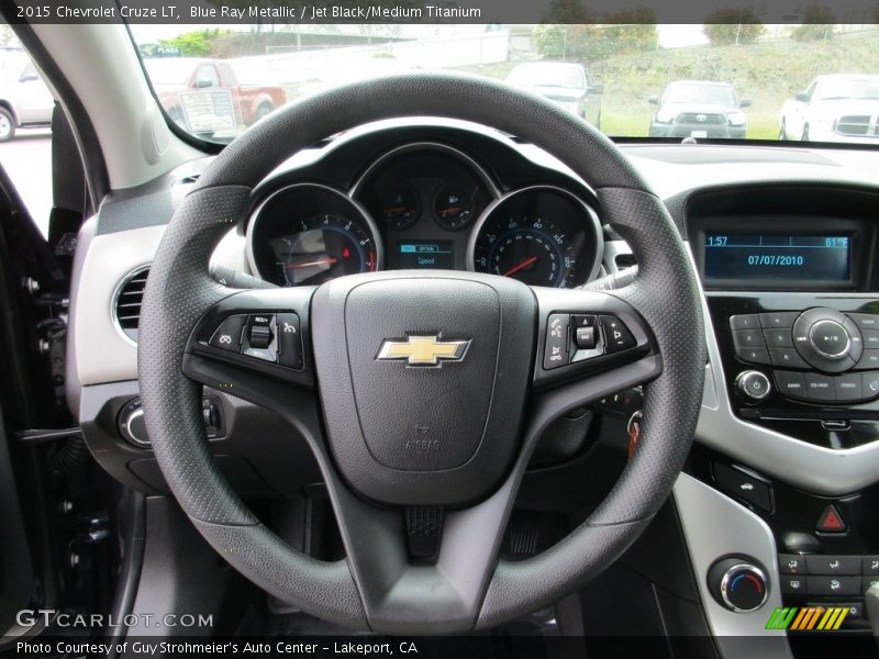 Blue Ray Metallic / Jet Black/Medium Titanium 2015 Chevrolet Cruze LT