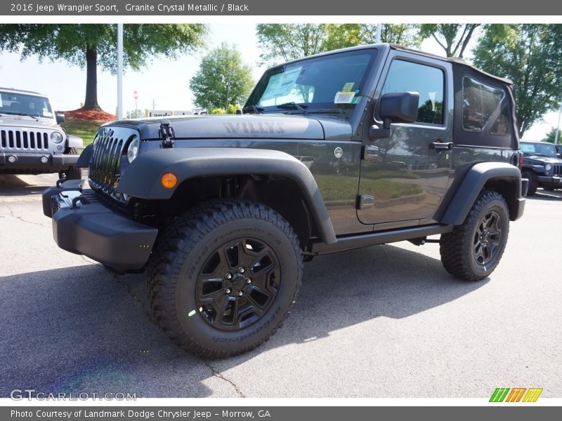 Granite Crystal Metallic / Black 2016 Jeep Wrangler Sport