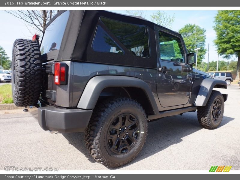 Granite Crystal Metallic / Black 2016 Jeep Wrangler Sport
