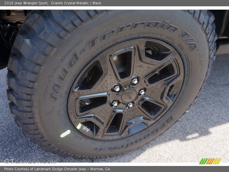 Granite Crystal Metallic / Black 2016 Jeep Wrangler Sport