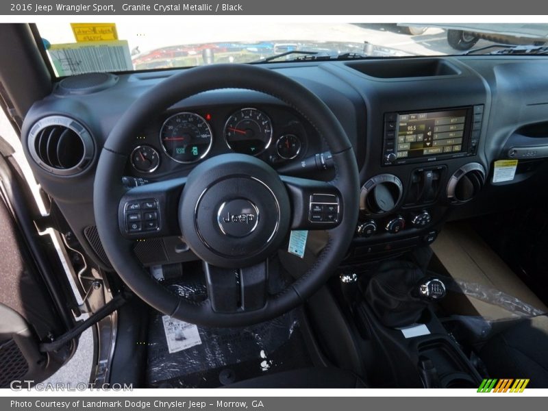 Granite Crystal Metallic / Black 2016 Jeep Wrangler Sport