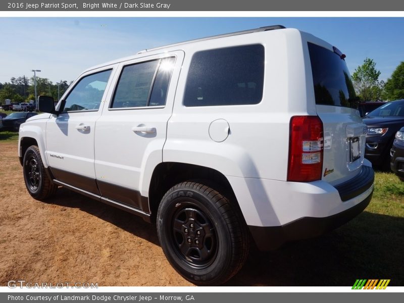 Bright White / Dark Slate Gray 2016 Jeep Patriot Sport