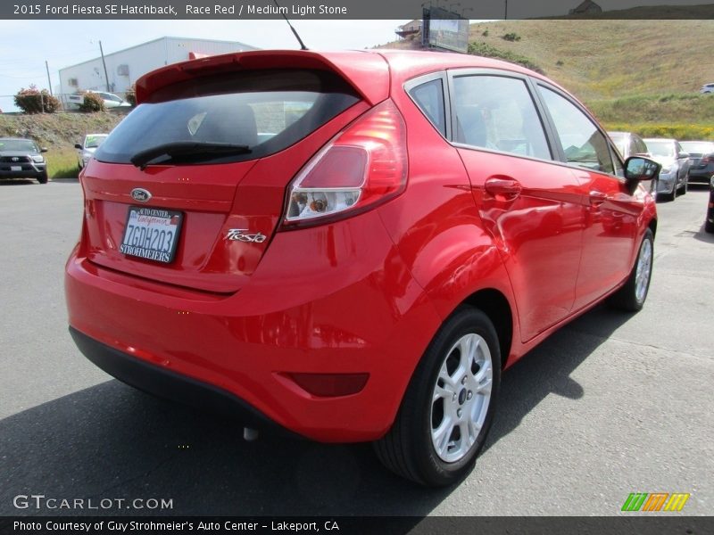 Race Red / Medium Light Stone 2015 Ford Fiesta SE Hatchback