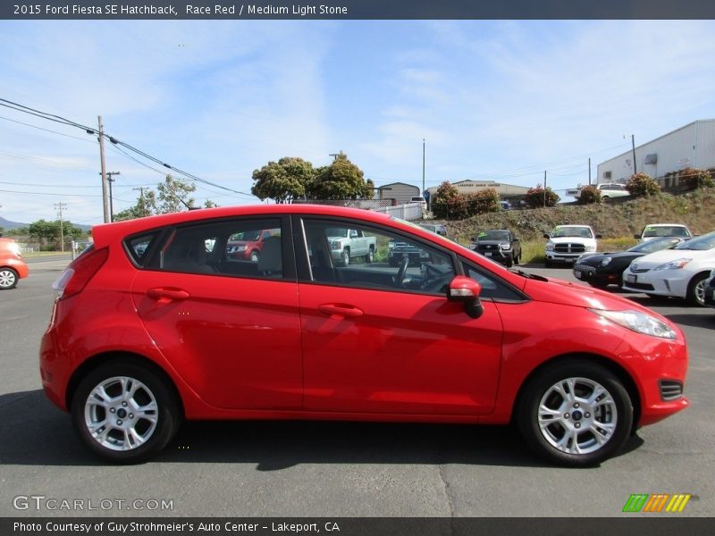 Race Red / Medium Light Stone 2015 Ford Fiesta SE Hatchback