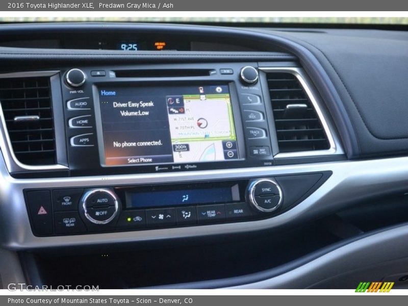 Predawn Gray Mica / Ash 2016 Toyota Highlander XLE
