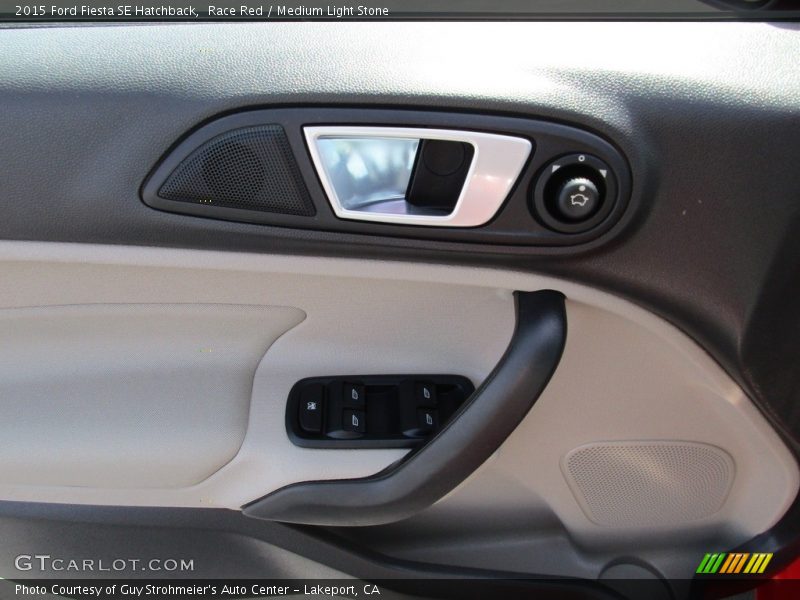Race Red / Medium Light Stone 2015 Ford Fiesta SE Hatchback