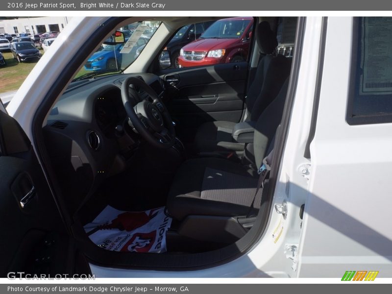 Bright White / Dark Slate Gray 2016 Jeep Patriot Sport