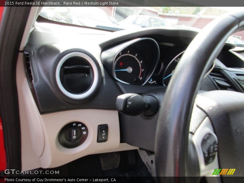Race Red / Medium Light Stone 2015 Ford Fiesta SE Hatchback