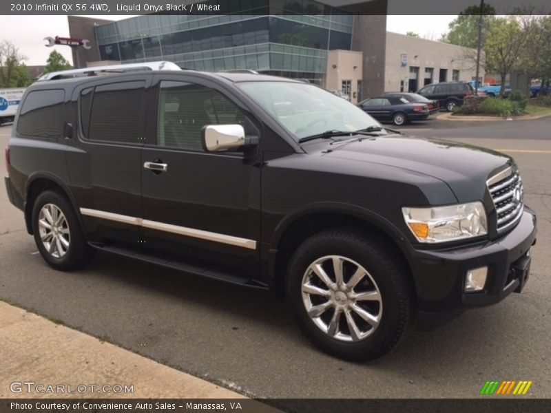 Liquid Onyx Black / Wheat 2010 Infiniti QX 56 4WD