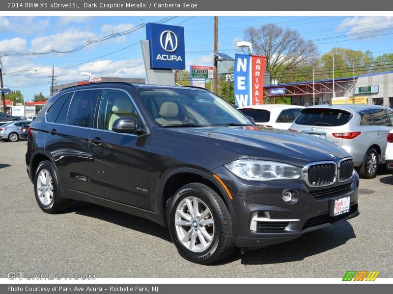 Dark Graphite Metallic / Canberra Beige 2014 BMW X5 xDrive35i