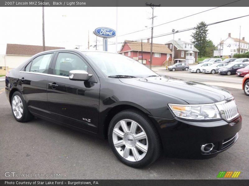 Black / Light Stone 2007 Lincoln MKZ Sedan