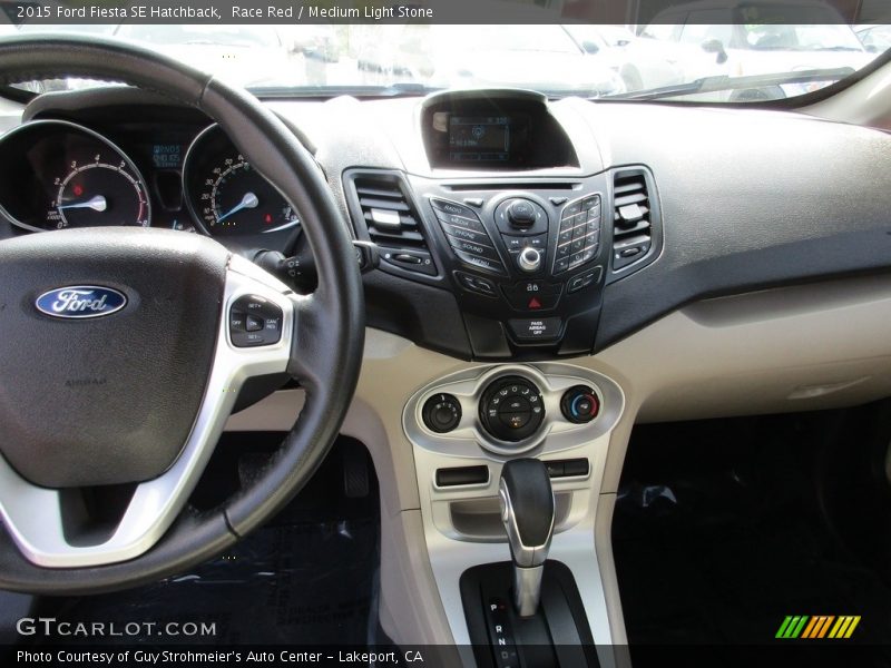 Race Red / Medium Light Stone 2015 Ford Fiesta SE Hatchback
