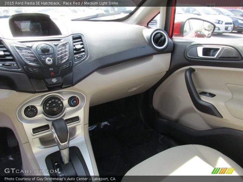 Race Red / Medium Light Stone 2015 Ford Fiesta SE Hatchback
