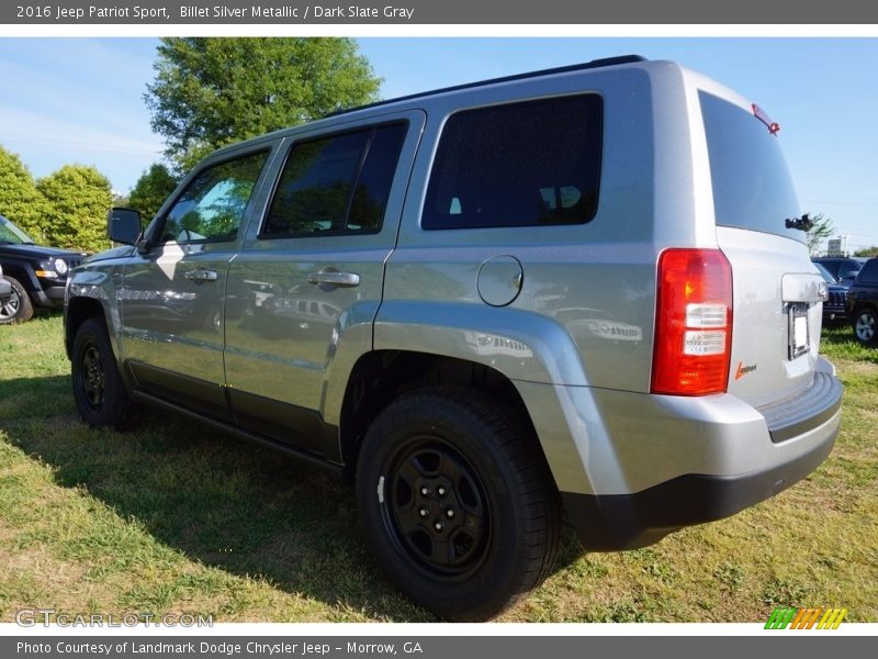 Billet Silver Metallic / Dark Slate Gray 2016 Jeep Patriot Sport