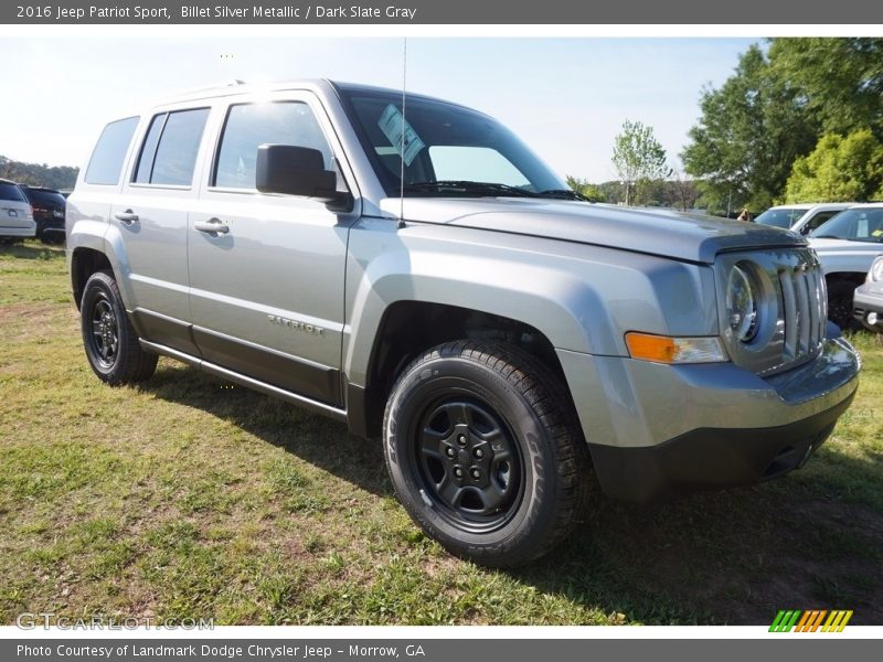 Billet Silver Metallic / Dark Slate Gray 2016 Jeep Patriot Sport