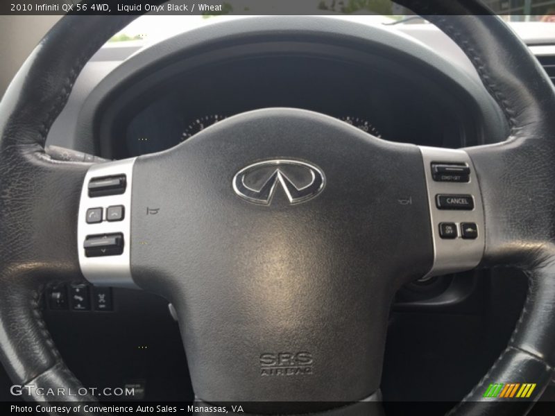 Liquid Onyx Black / Wheat 2010 Infiniti QX 56 4WD