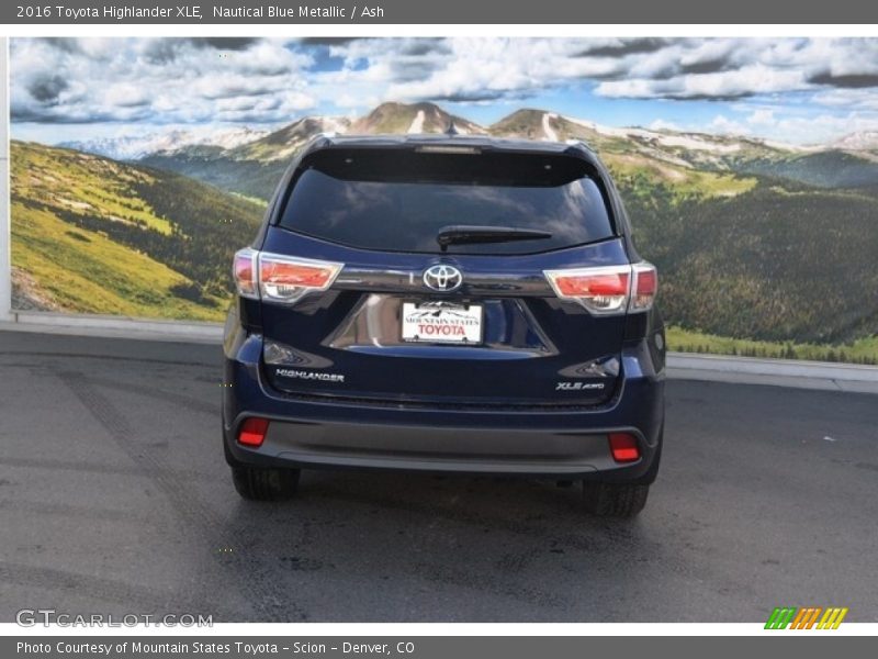 Nautical Blue Metallic / Ash 2016 Toyota Highlander XLE