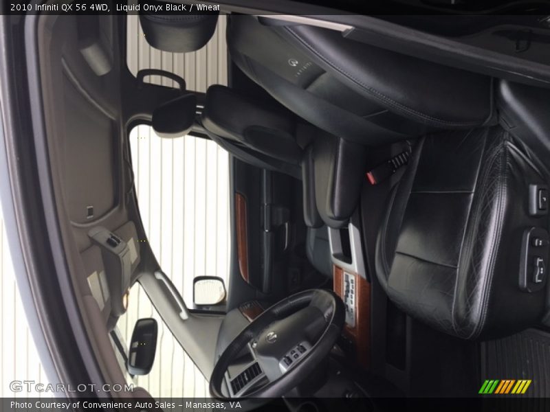 Liquid Onyx Black / Wheat 2010 Infiniti QX 56 4WD