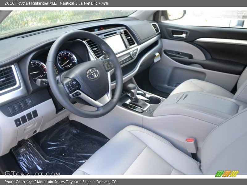 Nautical Blue Metallic / Ash 2016 Toyota Highlander XLE