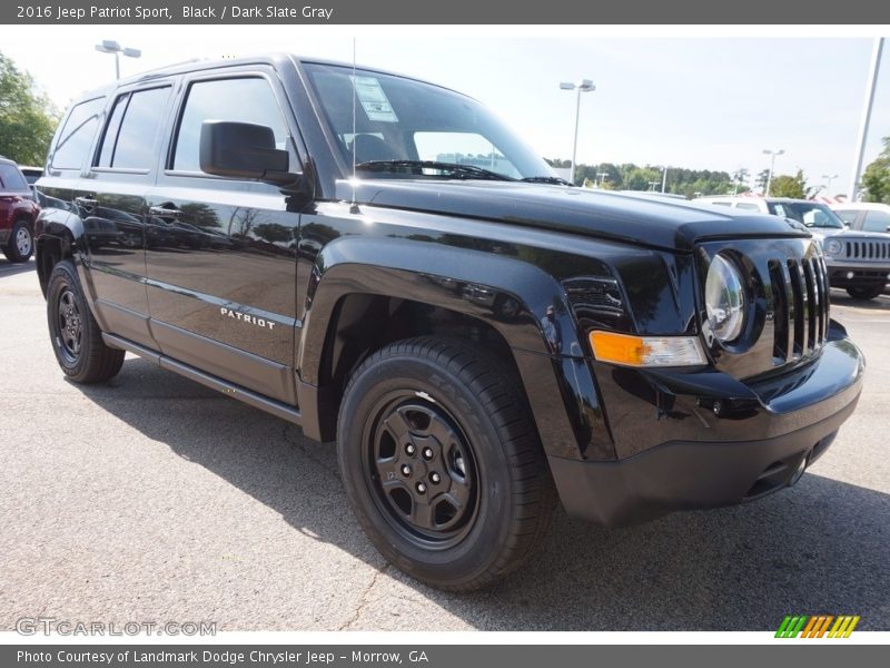 Black / Dark Slate Gray 2016 Jeep Patriot Sport