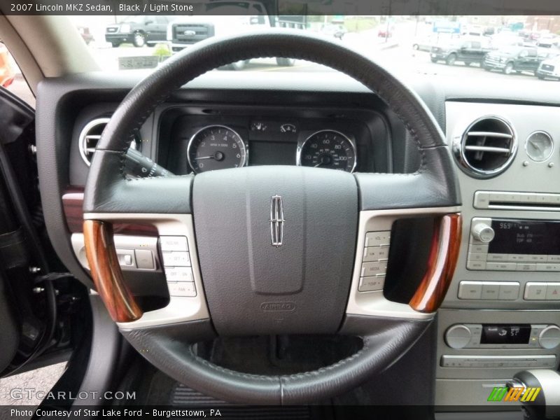 Black / Light Stone 2007 Lincoln MKZ Sedan