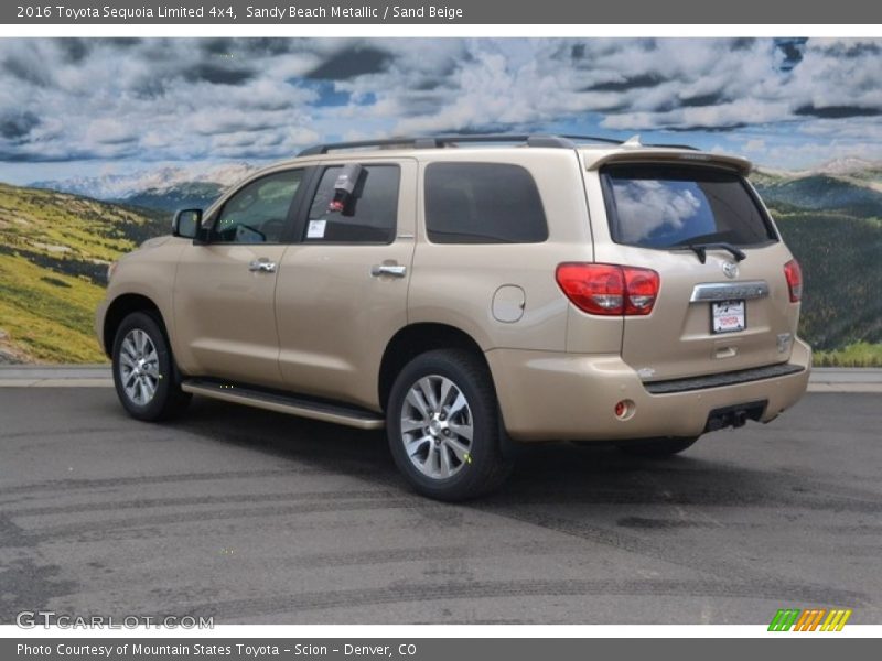 Sandy Beach Metallic / Sand Beige 2016 Toyota Sequoia Limited 4x4