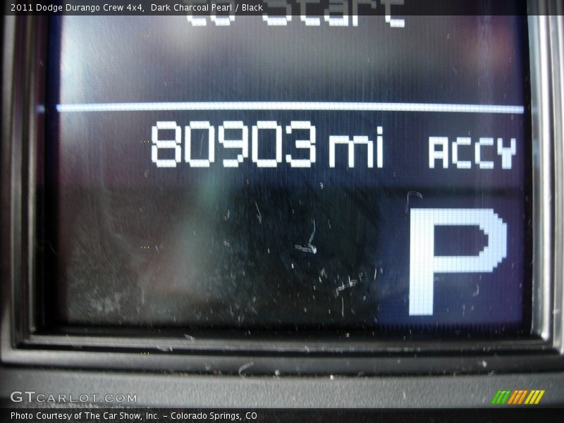 Dark Charcoal Pearl / Black 2011 Dodge Durango Crew 4x4