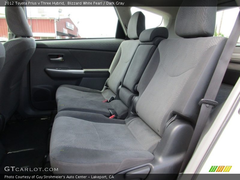 Blizzard White Pearl / Dark Gray 2012 Toyota Prius v Three Hybrid